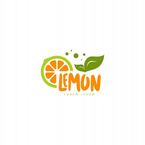 Office Nature, Lemon Logo, Orange Office, Fruit Logo Design, Juice Logo, Food Logo Design Inspiration, Fruit Logo, Food Education, Logo Branding Design