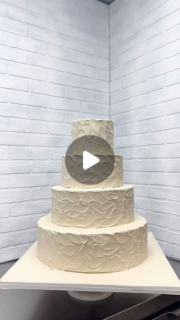 Palermo Bakery on Instagram: "This 4-tier buttercream cake is hand crafted using a technique called ‘spackling’ by our talented cake decorator. This method adds unique texture and elegance to every tier, creating a stunning and delicious work of art. ✨🎂   #CakeDecorator #ButtercreamCake #CakeArt #CakeDesign #CakeInspiration #CakeMasterpiece #CakeLovers #CakeDecorating #WeddingCake #TieredCake #CakeGoals #CakeStyle #CakeLife #CakeLove #BakerLife #CakeCraft #CakePerfection #ArtisticCakes #BeautifulCakes #CakeMagic #CakeArtistry #ButtercreamPiping #CakeAddict #CakeCreation #Instacake #CakeCommunity #CakesofInstagram #CakeDecor" Cake Decorator, Magic Cake, Cake Craft, Fashion Cakes, 10k Views, Buttercream Cake, Cake Creations, Cake Inspiration, Cake Art