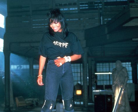 Janet Jackson Pleasure Principle Outfit, Janet Jackson Pleasure Principle, Janet Jackson Costume, Janet Jackson Control, Janet Jackson 90s, Baddie Closet, Janet Jackson Videos, Janet Jackson Rhythm Nation, Pleasure Principle