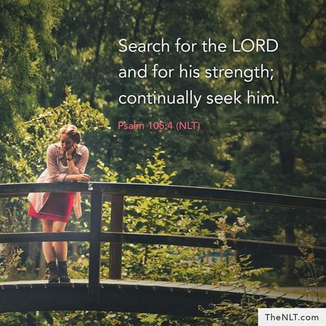 “Search for the Lord and for his strength; continually seek him” (Psalm 105:4 NLT). #KWMinistries Psalm 105 4, Psalm 105, Leader In Me, Daily Bible Reading, Worship Leader, Christian Motivation, Daily Bible, Read Bible, Scripture Verses