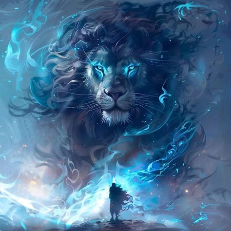 Lion Warrior, Spiritual Pictures, Lion Poster, Spirit Animal Art, Magic Realism, Magical Art, Lion Art, Black Artwork, Art Diary