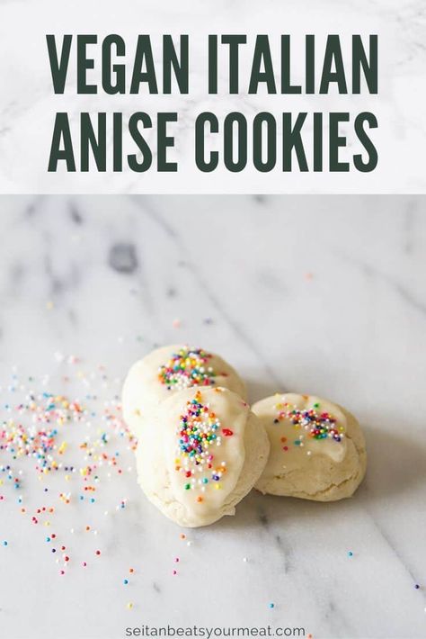 Italian Anisette Cookies, Anise Cookie Recipe, Anisette Cookies, Anise Extract, Italian Anise Cookies, Italian Cookie Recipe, Cookies Italian, Anise Cookies, Vegan Italian Recipes