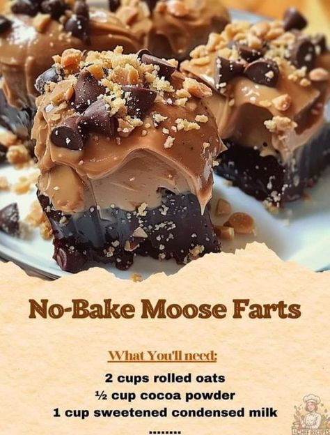 Paula Deen Lovers | No-Bake Moose Farts 🍫🌟 | Facebook No Bake Moose Farts Recipe, No Bake Moose Farts, Paula Deen Fudge, Moose Farts Recipe, Moose Farts, Sweetened Condensed Milk Recipes, Soup Lovers, Easy No Bake Cookies, Dessert Snacks