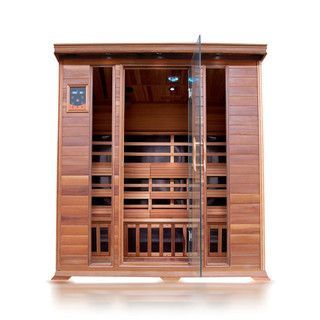 Sequioa 4-person Cedar Sauna with Carbon Heaters Cedar Sauna, Indoor Sauna, Traditional Saunas, Red Cedar Wood, Outdoor Sauna, Infrared Heater, Control Panels, Electrical Safety, Mood Lighting