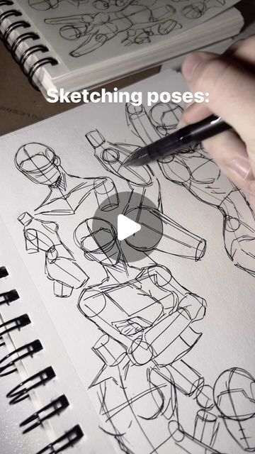 Vyridian on Instagram: "Very rough practice pose sketches w/a pen . I like to do a lot of these rough sketches with a pen to create more fluidity within my drawings so I don’t worry abt making things perfect and stiff. It helps a lot when the drawing doesn’t have to be clean, it can just be messy and improvised. . . . . . . . #anatomy #anatomydrawing #anatomypractice #practicesketch #practicedrawing #drawing #sketching #sketch #pose #posedrawing #drawingposes #pendrawing #posesketch #practiceanatomy #bodydrawing #anatomystudy #drawingstudy #posestudy #artstudy #art #artist #traditionalart #traditionalartist #pen #pensketch #pendrawingart #penart #posereference #referenceposedrawing #referenceart" Sketch Pose, Rough Sketches, Anatomy Practice, Collage Drawing, Drawing Studies, Anatomy Study, Drawing Sketching, Pen Sketch, My Drawings