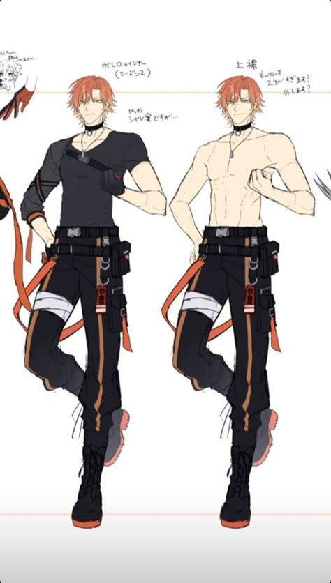 Cyberpunk Outfit, Drawing Anime Bodies, Anime Gangster, Space Ship Concept Art, Character Study, Cartoon Outfits, Angel And Devil, Character Design Male, Anime Oc