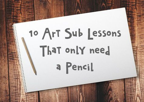 Art Substitute Plans, Art Sub Lessons, Freetime Activities, Art Sub Plans, Art Handouts, Elementary School Art, Art Plan, Middle School Art Projects, Art Lessons Middle School