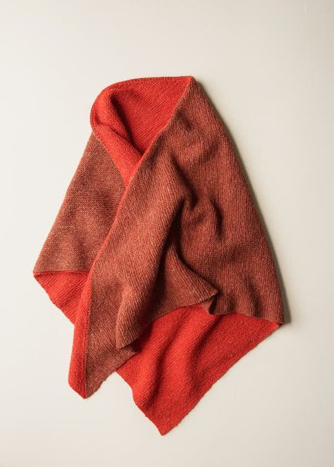 Half + Half Triangles Wrap | Purl Soho  #purlsoho #knitting #crafting Dandelion Yellow, Poppy Color, Purl Soho, Crochet Cap, Shawl Knitting Patterns, Half And Half, Wrap Pattern, The Fold, Red Poppy