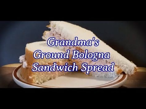 (29075) Grandma's Ground Bologna Sandwich Spread - YouTube Ground Bologna Sandwich Spread, Bologna Sandwich Spread, Bologna Meat, Homestead Pantry, Sandwich Spread Recipes, Bologna Recipes, Sandwich Spreads, Bologna Sandwich, Best Sandwich Recipes