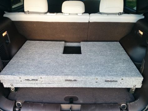 Sleeping Platform - Jeep Renegade Forum Jeep Compass Camping, Jeep Sleeping Platform, Jeep Renegade Camping, Jeep Renegade Overlanding, Jeep Wrangler Sleeping Platform, Jeep Patriot Camper Conversion, Car Camper Bed Platform, Suv Camper, Suv Camping