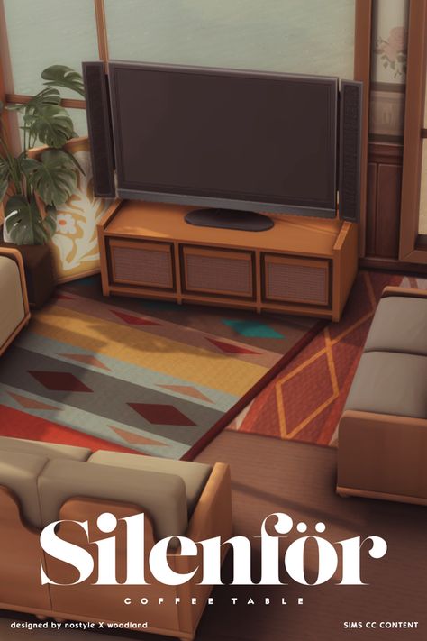 𝑺𝒊𝒍𝒆𝒏𝒇ö𝒓 𝑪𝒐𝒇𝒇𝒆𝒆 𝑻𝒂𝒃𝒍𝒆 | Patreon Sims 4 Anime, Table S, Coffee Table Base, Sims Games, Sims 4 Cc Packs, Sims 4 Cc Furniture, Sims 4 Build, Sims 4 Houses, Living Table