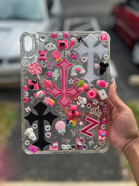 Hello, These are custom case for tablets. All tablets are made to order so please allow. 🖤1-2 days to order and receive case.  Once case is received 1-2 days  to make case. Your order will be shipped right away. Ipad Junk Case, Junk Ipad Case, Bling Phone Cases Diy, Junk Case, Casetify Iphone Case, Custom Ipad Case, Ipad Essentials, All Apple Products, Cute Ipad Cases