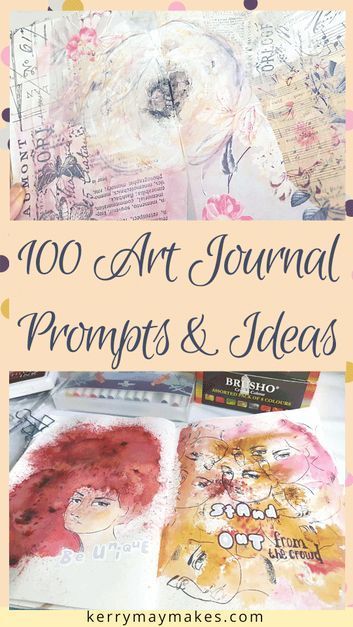 100 Art Journal Prompts and Journaling Ideas to inspire your creativity in your art journals, journaling and creative journals. Use them however you like, literally, for art, painting, watercolour, journal prompts or photographs for memory keeping. Watercolour Journal, Journal D'art, Art Journal Prompts, Art Journal Therapy, Art Journal Techniques, Paper Butterfly, Memory Keeping, Creative Journal, Journaling Ideas