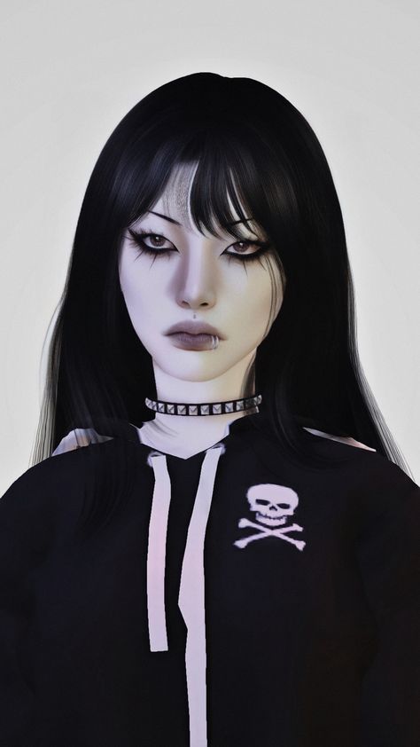 Sims 4 Gothic Makeup Cc, Sims Cc Goth Makeup, Sims 4 Cc Trad Goth Hair, Sims 4 Cc Goth Hair Patreon, Sims 4 Goth Face Paint, Alt Makeup, Makeup Cc, Emo Hair, Ts4 Cc