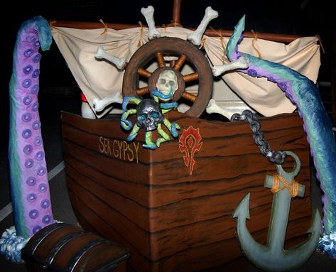 Our 2021 Trunk or Treat display! This years theme Pirates! Release the KRAKEN! Kraken Trunk Or Treat, Pirate Trunk Or Treat, The Kraken, Pirate Birthday, Trunk Or Treat, Kraken, Toy Chest, Storage Chest, Trunk