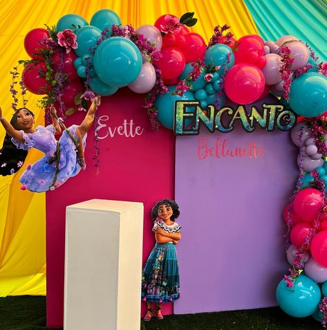 Encanto Theme Balloons & Backdrop🌺🌼 #661events #818valley #smallbusinesssupport #antelopevalley #palmdale #lancaster #quartzhills #littlerock #balloongarland #balloondecor #backdroprentals #eventdecor #eventssupplies #eventrentals #818events #sfvalley Encanto Themed Birthday Party, Encanto Theme, Balloons Backdrop, Balloon Backdrop, Balloon Garland, 4th Birthday, Balloon Decorations, Lancaster, Event Decor