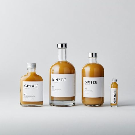 Kombucha Bottles, Organic Drinks, Ginger Drink, Honey Packaging, Ginger Shot, Drinks Packaging Design, Desain Buklet, Bottle Design Packaging, Alcohol Packaging