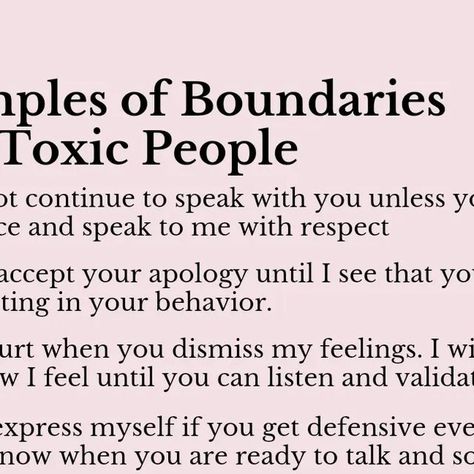 Yvonne | Relationship Coach | Marriage & Family Therapy Student on Instagram: "Drop a 🖤 if this speaks to you..   If you are a person who typically pleases, or who's never set boundaries before, it can be challenging to begin..  Boundaries must be in place to protect your emotions, values and comfortability.. they are simply "rules" that indicate what you are okay and what you are not okay with..   Toxic people tend to disrespect or violate boundaries, and it is important reinforce boundaries, even though it feels uncomfortable..  It takes time to get used to setting boundaries, and even more time to feel comfortable doing it, however, the more tou practice the better you'll feel..  Keep in mind that it's normal to feel guilt as well.. healthy people respect boundaries whereas toxic peopl Boundaries With Addicts, Setting Boundaries With Family Quotes, Overstepping Boundaries Quotes, Boundaries Quotes Toxic People, Healthy Boundaries Quotes, Setting Boundaries With Family, Family Boundaries, Boundaries In Relationships, Crossing Boundaries