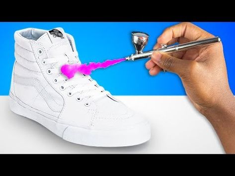 (154) How To Airbrush Shoes For Beginners! (EASY) - YouTube Airbrush Shoes, Angelus Paint, Paint Easy, Brush Painting, Air Brush, Air Brush Painting, Airbrush Art, Your Shoes, Art For Kids