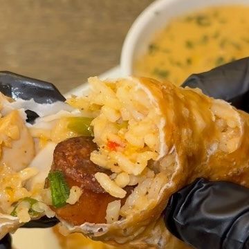 Chef Darius on Instagram: "Jambalaya Egg Rolls W/ Creole Cajun Cream Sauce | Went Absolutely Crazy! | Y’all Want This Full Recipe? Taking Jambalaya To The Next Level, I Feel Like Anything In A EggRoll Will Go Crazy! #atlchefd #creole #cajun #jambalaya" Tipsy Land, Cajun Cream Sauce, Cajun Jambalaya, Egg Roll Recipes, Jambalaya, Go Crazy, Egg Rolls, Cream Sauce, Going Crazy