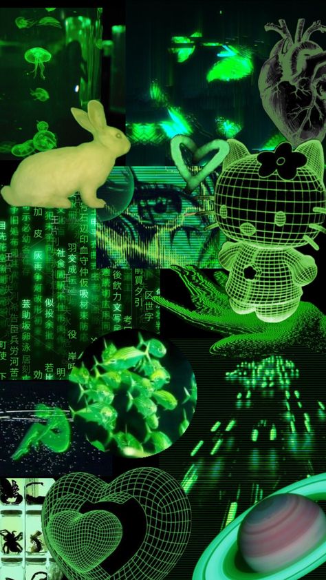 Cute Cybercore, Green Cybercore, Green Cyberpunk, Lab Rats, Cyberpunk Aesthetic, Green Aesthetic, Cyberpunk, Aesthetic Wallpapers, Fondos De Pantalla