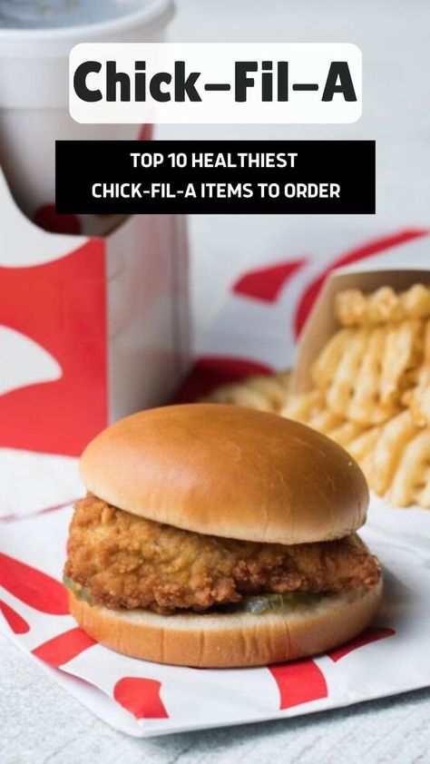 Chick-Fil-A is one of the most popular restaurants in the United States. Known for their chicken, people join extra long lines to get a taste of the addicting recipe and ingredients that they include. But what are the best items to order if you want to keep your meal at the healthiest level? This will be your ultimate guide to the TOP 10 healthiest items from Chick-Fil-A's menu! Healthy Fast Food Restaurants, Healthy Restaurant Food, Secret Menu Items, Best Fast Food, Food Types, Healthy Restaurant, Fast Food Menu, Food Fantasy, Fast Healthy Meals