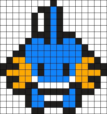 Mudkip :) Perler Bead Pattern | Bead Sprites | Characters Fuse Bead Patterns Mudkip Perler Bead Pattern, Mudkip Perler Beads, Pokemon Kandi Pattern, Pokemon Perler Bead Patterns, Perler Bead Pokemon Patterns, Hama Beads Pokemon, Pokemon Perler, Pokemon Pixel, Pokemon Cross Stitch