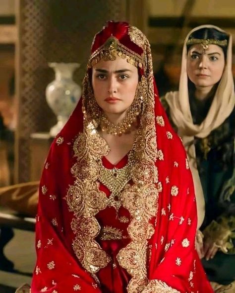 Turkish Bride, Halima Sultan, Empire Outfit, Turkish Dress, Dirilis Ertugrul, Simple Hijab, 90s Inspired Outfits, Turkish Women Beautiful, Wedding Pic