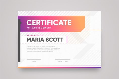 Premium Vector | Creative vintage certificate template Certification Design, Certificate Design Inspiration, Business Certificate, Certificate Layout, Diploma Design, Geometric Graphic Design, Award Template, Education Certificate, Certificate Design Template