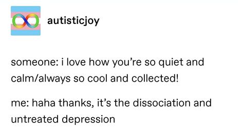 Osdd-1b System Art, Dissociation Quotes Funny, Dissociation, Always Learning, Tumblr Posts, Funny Photos, Fact Quotes, Psychology, It Hurts