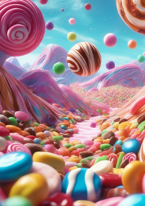 Candy Kingdom, Food Pic, Wreck It Ralph, Dream Art, Candy Land, Surreal Art, Halloween Art, Volcano, Adventure Time