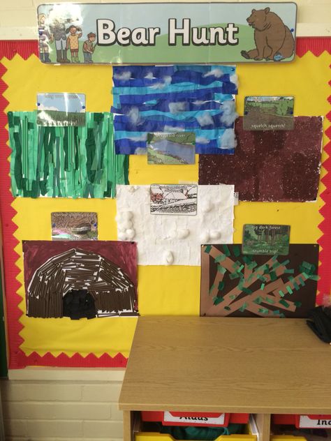 Bear Hunt Display Board, We’re Going On A Bear Hunt Display, Going On A Bear Hunt Activities Eyfs, Were Going On A Bear Hunt, Were Going On A Bear Hunt Activities, Bear Hunt Art, Display Boards Nursery, We’re Going On A Bear Hunt Activities, Preschool Display Boards