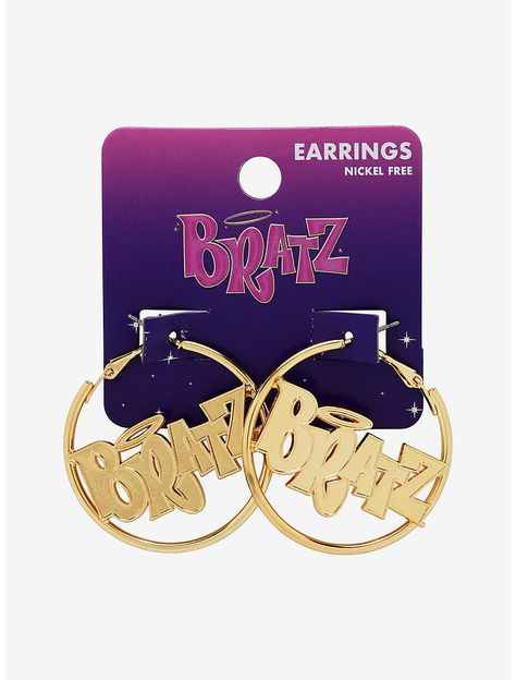 Bratz Logo Hoop Earrings, Bratz Logo, Disney Princess Jewelry, Lesbian Earrings, Fandom Jewelry, Estilo Cholo, Icy Girl, Hello Kitty Rooms, Neutrogena Makeup, Princess Jewelry