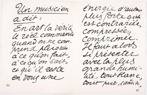 French Handwriting, The 20th Century, Henri Matisse, Realism, Handwriting, The Collection, 20th Century, Art Gallery, Mindfulness