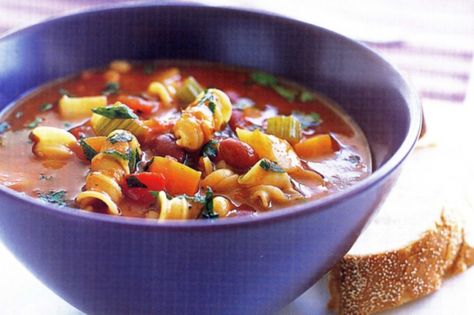 Minestrone Soup Moosewood Recipes, Classic Minestrone Soup Recipe, Recipes Mushrooms, Recipes Beans, Moosewood Cookbook, Recipes Tofu, Recipes Cheese, Peasant Food, Recipes Vegetables