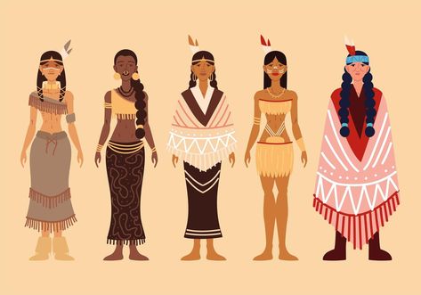 grupo mujer indígena Native Oc, Aztec Clothing, Native Outfits, Native American Dress, Native American Clothing, Art Basics, Oc Ideas, Woman Drawing, Drawing Clothes