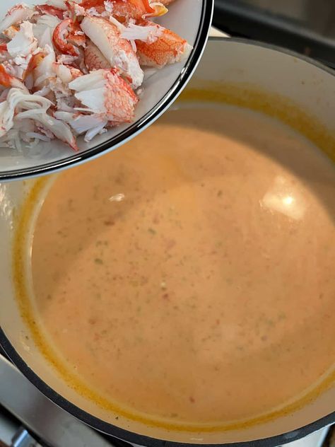 Snow Crab Bisque, Crab Bisque Soup Easy, She Crab Soup Recipe Easy, Cafe Zupas Recipes Copycat Lobster Bisque, Best Crab Bisque Recipe, Creamy Crab Bisque Recipe, Maryland Crab Bisque Recipe, Crab Bisque Recipe With Sherry, Maryland Crab Bisque