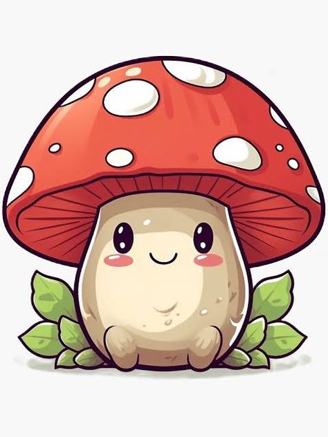 Cartoon Mushroom Painting, Cute Cartoon Mushrooms, Mashrooms Drawing Aesthetic, Hongitos Aesthetic, Mushroom Character Drawing, Hongos Cute, Mushroom Man Drawing, Aesthetic Mushroom Drawing, Kawaii Mushroom Drawing