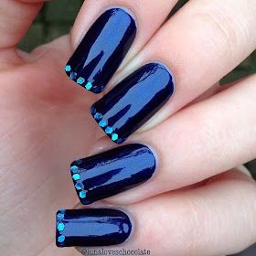 RETRO KIMMER'S BLOG: KIMMER'S INCANDESCENT NEW YEAR Jeweled Nails, Pretty Fingers, Blue Nail Polish, Blue Nail, Prom Nails, Hand Care, Chic Nails, Manicure E Pedicure, Nail Polishes