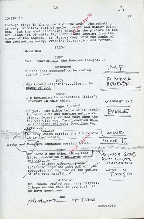 Hand-written notes by Harrison Ford Acting Scripts, Film Student, Raiders Of The Lost Ark, Film Script, Lost Ark, Sixth Form, Movie Scripts, Acting Tips, I Love Cinema