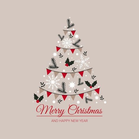 Merry christmas and happy new year text ... | Premium Vector #Freepik #vector #christmas-art #christmas-abstract #winter-card #christmas-3d Merry Christmas And Happy New Year Card, Christmas Abstract, Happy New Year Text, New Year Text, Merry Christmas Text, Christmas Berries, Christmas Wrap, Christmas Text, Christmas 3d