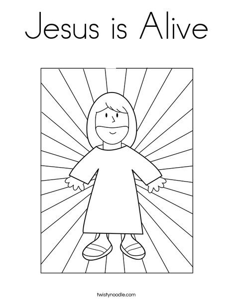 Jesus is Alive Coloring Page - Twisty Noodle Jesus Is My Friend, Jesus Has Risen, Jesus Coloring Pages, Jesus Crafts, Superhero Coloring Pages, Twisty Noodle, Superhero Coloring, Jesus Is Alive, Preschool Bible