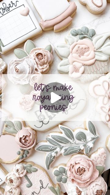 JUDIT REDING on Instagram: "We finally added metal tips to our website. Sharing some content I created during the summer when we release our wedding collection.
This wedding collection has been one of my favorite ones to create and decorate. I love creating royal icing flowers and enjoy cookie wedding sets way too much.
Let me know in the comments if you have any questions. Follow @thesweetdesignsshoppe for all your decorated cookie supplies tips and trends.
#cookiedecorating #weddingcookies #royalicing #royalicingflowers #peonies #cookiedecoratingvideos" Peony Icing Flowers, Cookie Flowers Royal Icing, How To Make Royal Icing Flowers, Royal Icing Cookie Decorating Videos, How To Decorate Cookies With Royal Icing, Royal Icing Leaves, Wedding Royal Icing Cookies, Wedding Sugar Cookies Decorated, Cookie Wedding