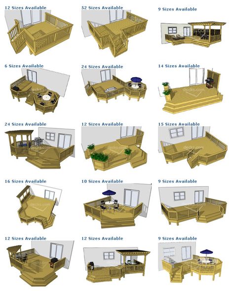 porch deck designs | deck plan pictures are courtesy of decks.com. To purchase deck plans ... Deck Design Plans, Wood Deck Designs, Design Per Patio, Deck Building Plans, Deck Plan, Patio Deck Designs, Deck Designs Backyard, Deck Designs, Deck Projects