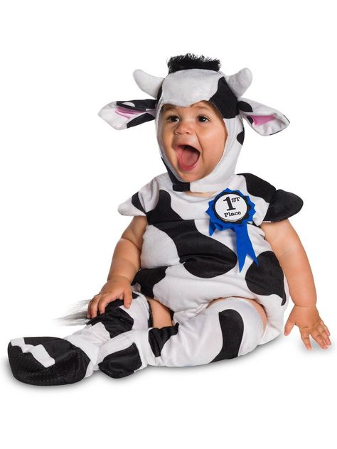 Baby Cow Costume, Cow Halloween Costume, Highlander Cow, Black And White Costume, Nativity Play, Camel Riding, Cow Halloween, Bug Costume, Halloween Infantil