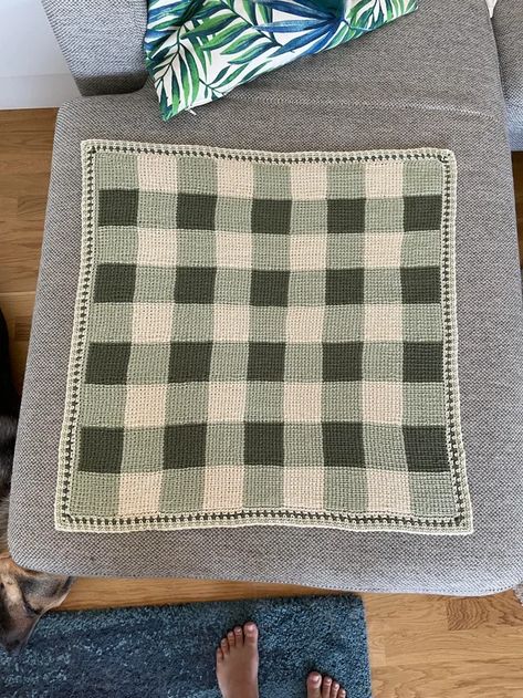 Crochet Blanket Gingham, Green Gingham Crochet Blanket, Gingham Baby Blanket Crochet, Gingham Granny Square Crochet Blanket, Crochet Gingham Pattern, Crochet Gingham Blanket, Gingham Crochet Blanket, Diy Baby Blanket Crochet, Crochet Granny Square Baby Blanket