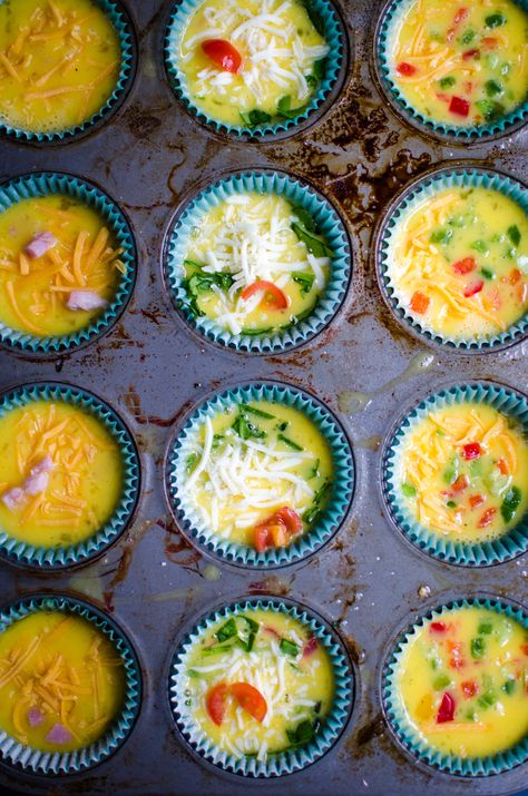 Egg Muffins Three Ways! - A Grande Life Mexican Egg Muffin Cups, Baked Egg Muffins, Breakfast Egg Muffins, Breakfast Nachos, Breakfast Frittata, Silicone Muffin Cups, Egg Muffins Breakfast, Silicone Baking Cups, Grab And Go Breakfast