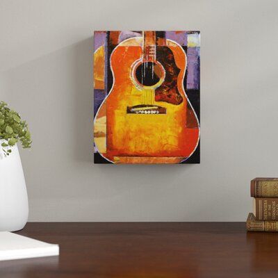 Guitar Paintings, Guitar Painting, Guitar Art, Cool Guitar, Abstract Background, Abstract Backgrounds, Acoustic Guitar, Orange Yellow, Art Sur Toile