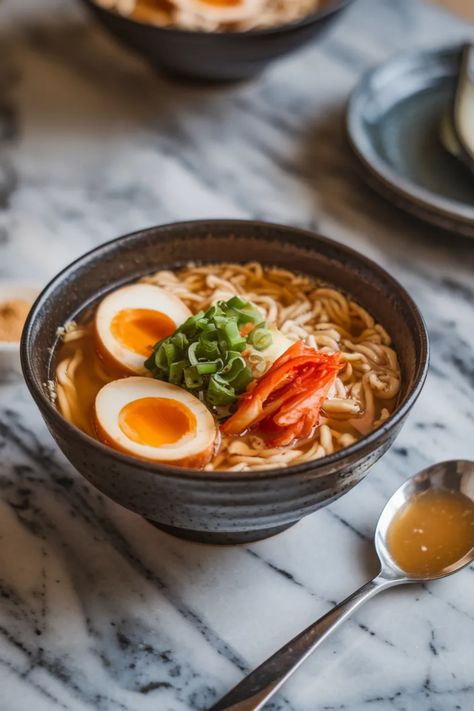 A photo of a  Kimchi Ramen a kimchi noodles Easy Kimchi, Kimchi Noodles, Kimchi Ramen, Noodles Recipes, Noodle Recipe, Stir Fry Noodles, Quick Weeknight Meals, Ramen Noodles, Noodle Recipes