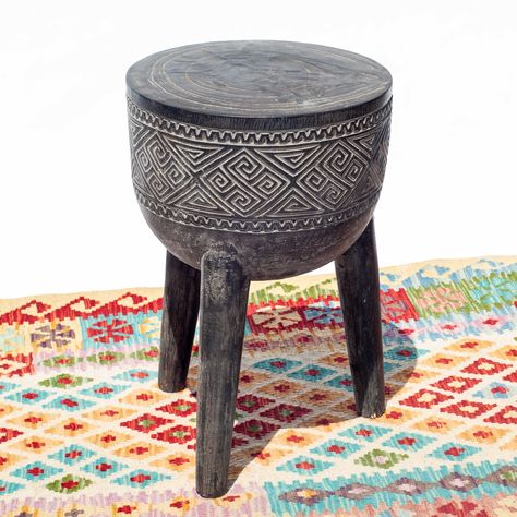 Indonesian Design, Bohemian Style Decor, Meet The Maker, African Artwork, Formal Coat, Wood Side Table, Bali Fashion, Wood Stool, African Style